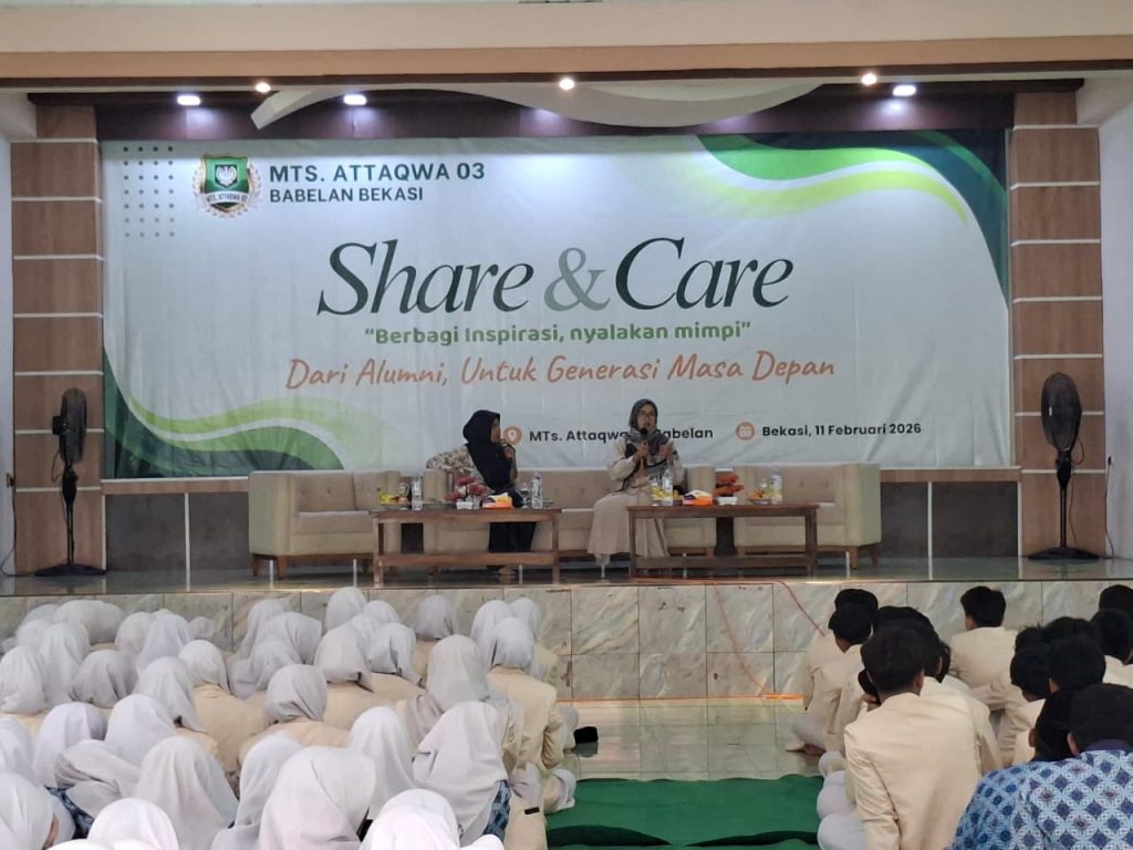 Alumni Menginspirasi, MTs. Attaqwa 03 Babelan Gelar “Share & Care 2026”